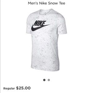 nike t shirt white and black